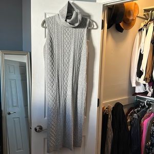Sleeveless sweater dress
